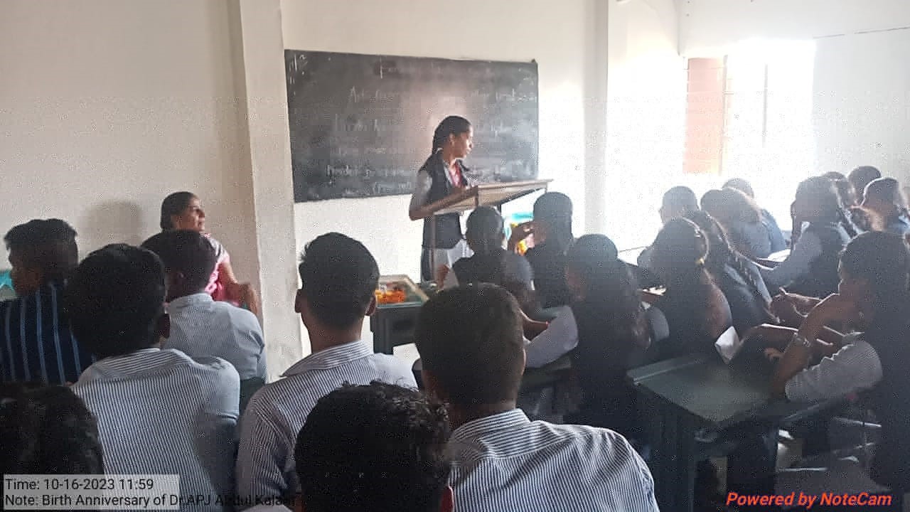 Department of chemistry conducted by seminar presentations of students